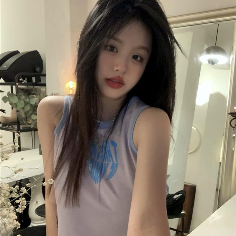 Red kumikumi design sense niche backless camisole female summer hot girls wear bottoming shirt and wear tops tide