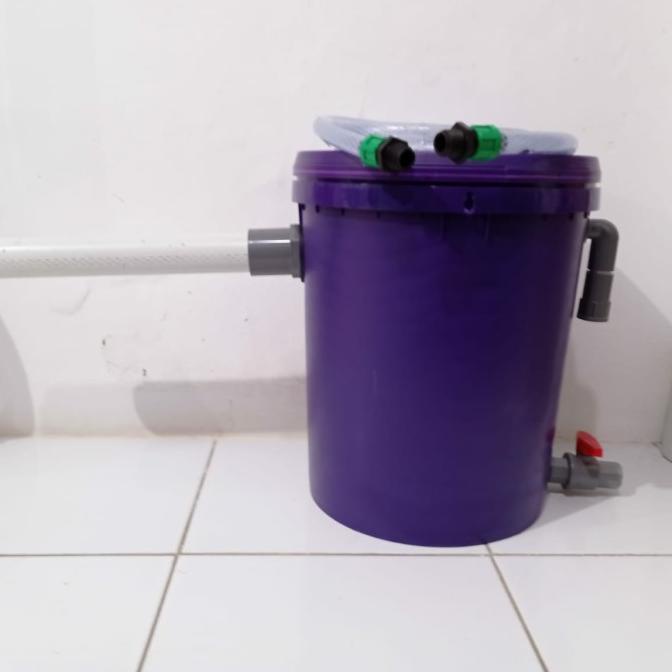 Filter Tabung Kolam Ikan Koi Hias Aquaponik Paket (Tanpa Pompa Air) Aquarium