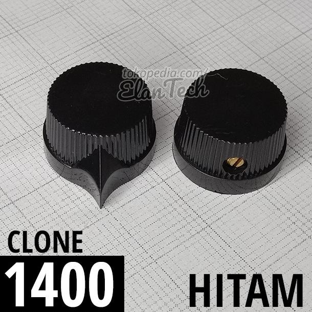 Knob Potensio Davies 1400 Clone Hitam Black Knop Efek Gitar Elan73c dijamin