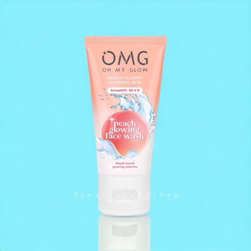 OMG Oh My Glow Peach Glowing Face Wash / Facial Wash