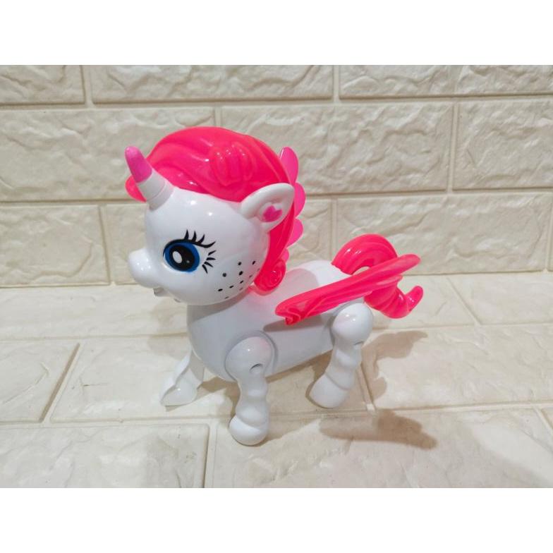 MAINAN ANAK KUDA PONI ROBOT BATERAI BISA JALAN SUARA DAN LAMPU MAFIA JAMBU