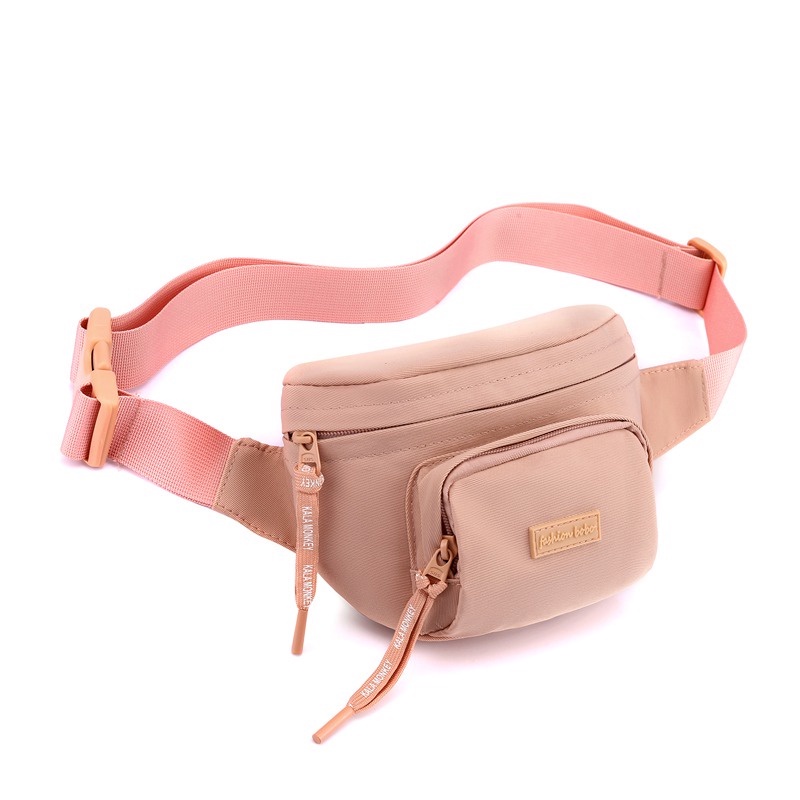 Tas pinggang BOBO FASHION 6811 Original produk tas pinggang wanita nilon waterproof waistbag import