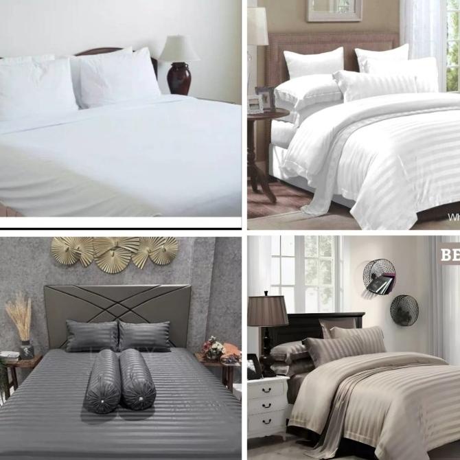 SPREI HOTEL SPREI POLOS PUTIH SPREI SALUR UK 160x200 180x200 200x200