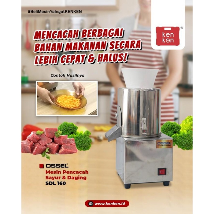 Terlaris Mesin Cacah Sayur Dan Daging Ossel I Mesin Cacah Sayur Sdl- 160