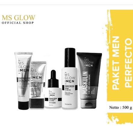 MS GLOW FOR MEN  MS GLOW MEN  MS GLOW MEN PAKET BASIC 3in1 + POUCH