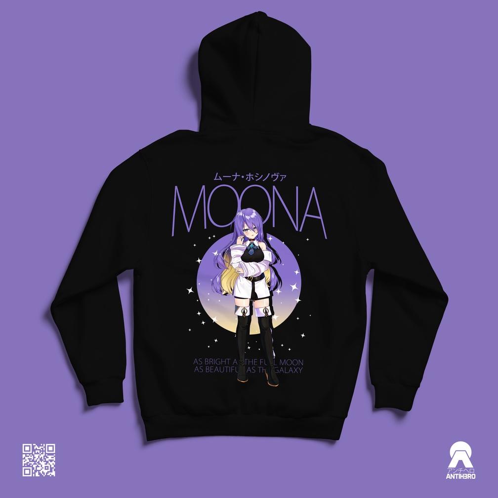 Terlaris Moona Hoshinova Ch Moonafic Dewi Bulan Hololive Indonesia Area 15 Holo Id Hoodie Kaos Anime