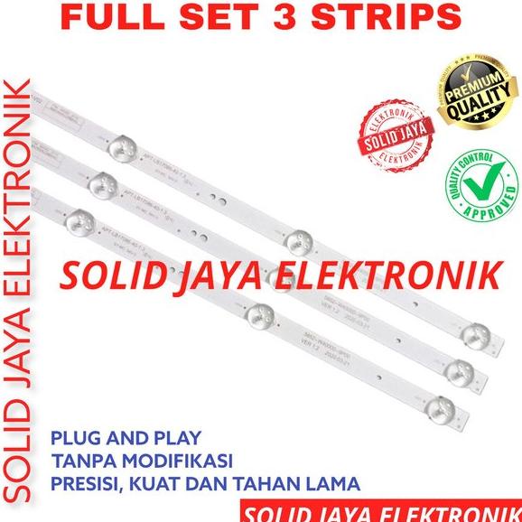 BACKLIGHT TV LED PANASONIC 40 INC TH 40F305 40F305G TH40F305 TH40F305G TH-40F305 TH-40F305G LAMPU BL