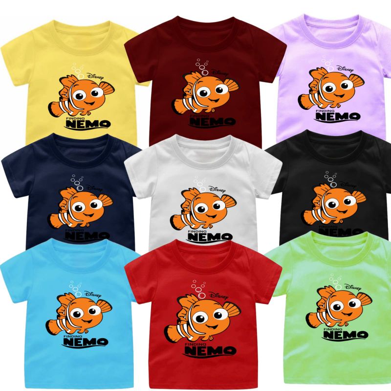 Baju Kaos Anak usia 1-12Tahun FINDING NEMO