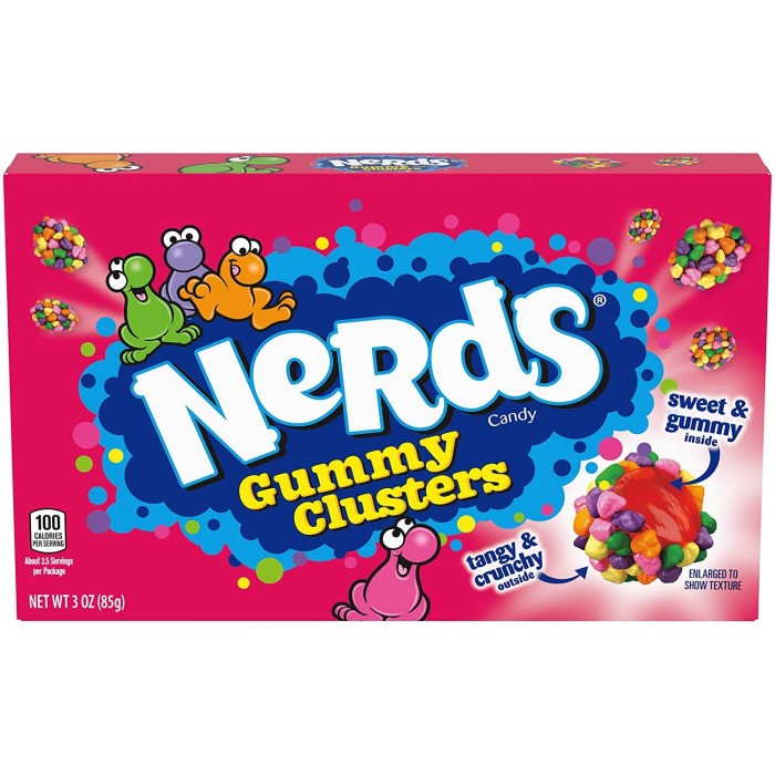 

Nerds Gummy Cluster Rainbow Sweet and Gummy inside Candy Permen