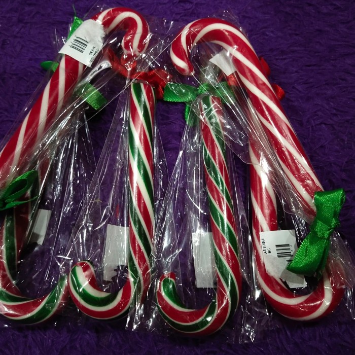 

candy cane ( permen tongkat natal) 6pcs tinggi 15cm