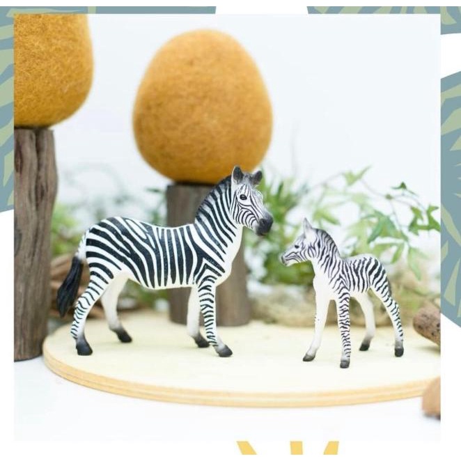 Flash Sale Mojo Fun Zebra Mare / Zebra Besar - Wildlife Collection Terlaris