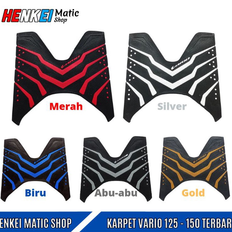 Original Alas Kaki Vario 150 125 - 150 New Terbaru 2018 - 2021 Karpet Keset Motor Vario 2022 Produk 