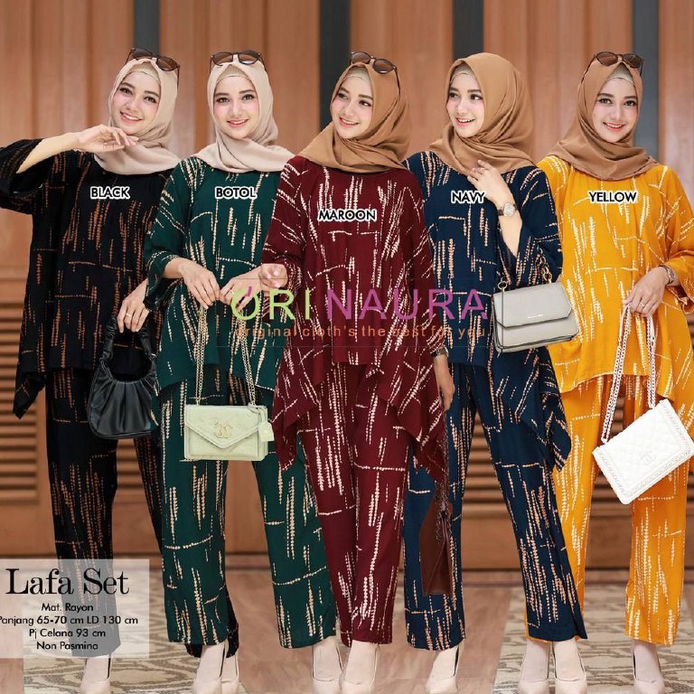 SETELAN BAJU HAMIL/SETELAN TUNIK DRESS EMIRA/ SET JUMBO/ONE SET WAKA WAKA JUMBO//LD 130 87