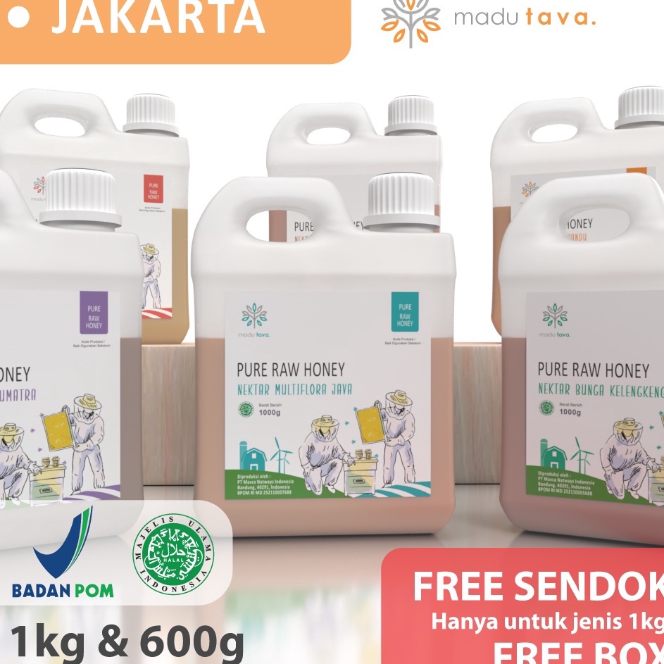 

12.12 HARGA GROSIR Madu Murni Asli Tava Grade A Variant Nektar 100% Alami Pure Natural Raw Honey Minuman Kesehatan !!