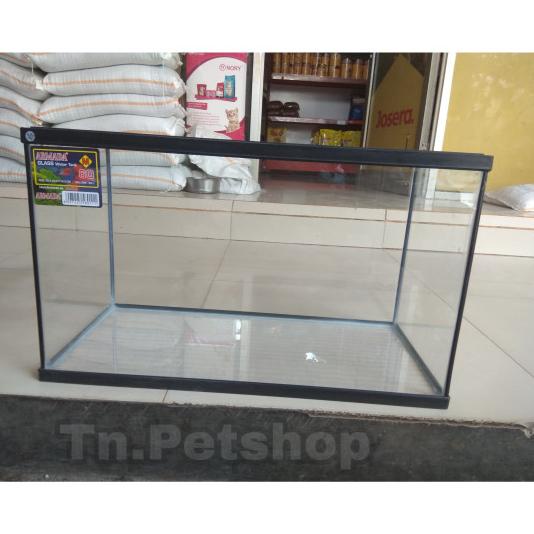 Tank Aquarium Glass -- Glass Water Tank Bahan Akrilik 60L