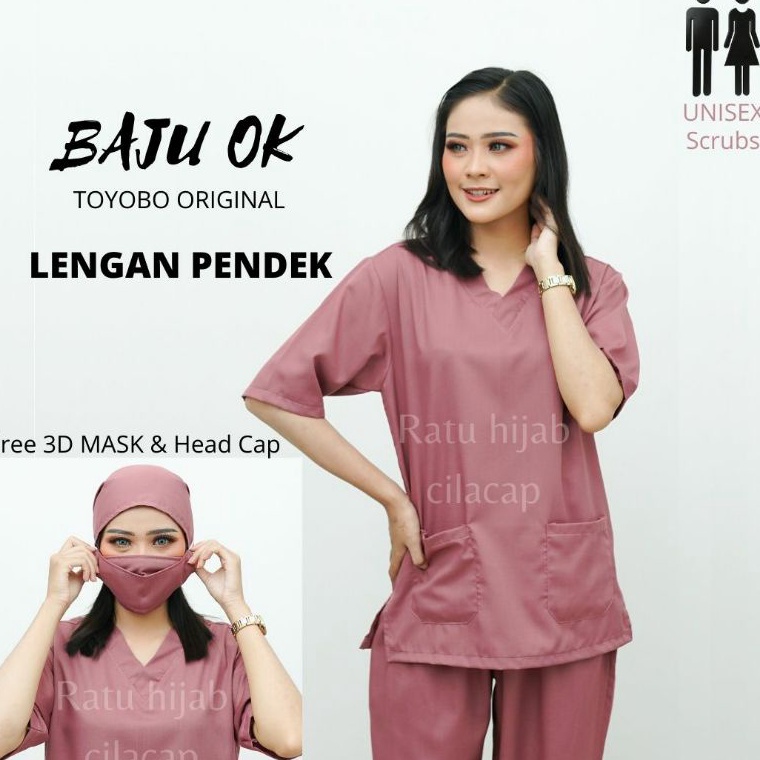 REKOMENDASI Baju OK OKA LENGAN PENDEK Dokter Petugas medis Perawat Jaga Toyobo Original Premium