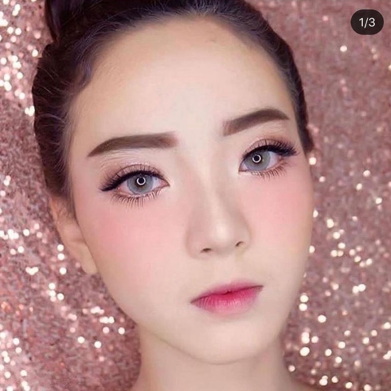 SOFTLENS NEWBLUK GREY MINUS (-0.50 S/D -6.00) 15MM BY CTK + FREE TEMPAT LENSA ‑ MTL.22Jn23ᴸ