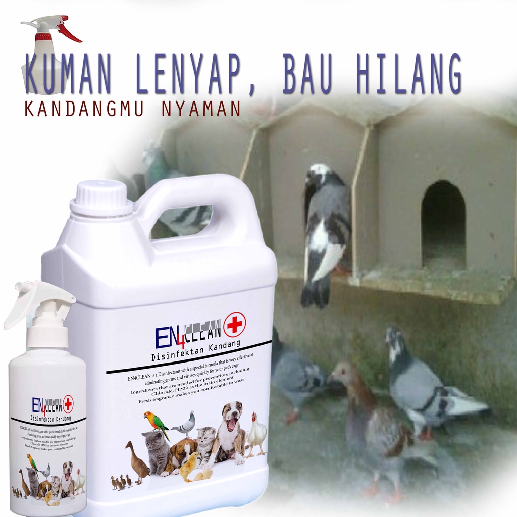 Spray Kandang sampai dengan 5L Desinfektan kandang burung untuk menghilangkan kuman dan bau pada kandang burung EPS04 TKK3