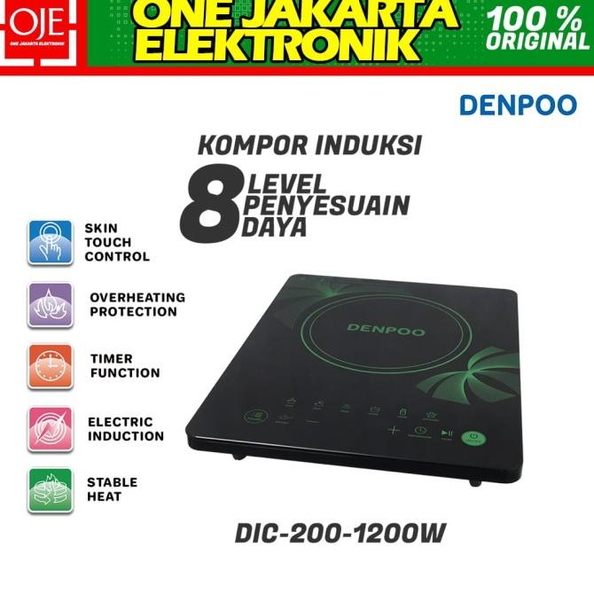 Kompor Listrik Induksi Denpoo Dic200-1200 Low Watt Viral!!!