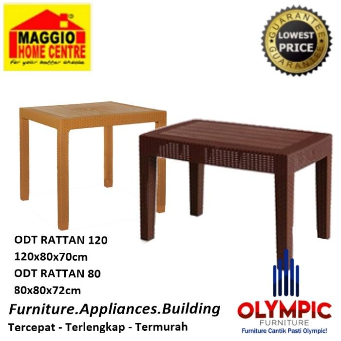 Terlaris Meja Makan Plastik - Meja Makan Teras - Odt Rattan - Olymplast