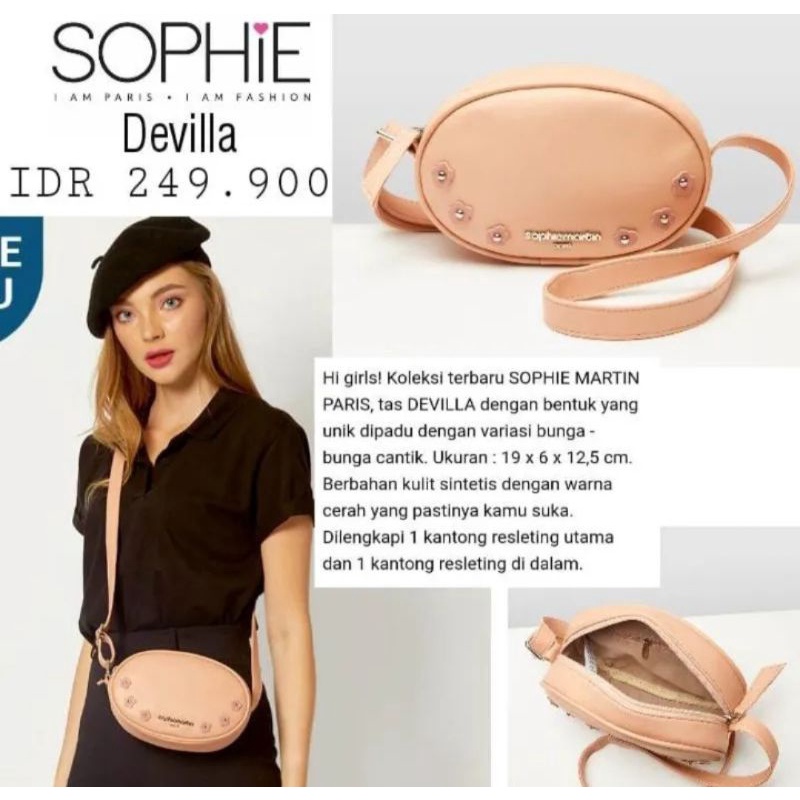 Promo Tas Selempang Wanita Devilla Bag By Sophie Martin Paris Original