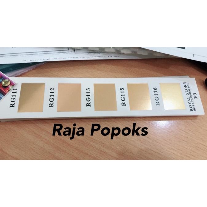 

ROYAL GLORY RG HOT STAMPING FOIL EMAS DOFF uk 120M x 64CM