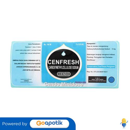 Cendo Cenfresh Minidose 5 X 0.6 Ml