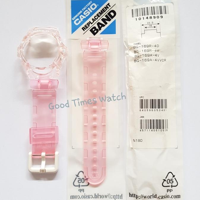 (COD AKTIF) PAKET STRAP BEZEL BABY-G BG-169R-4D BG 169A BG 169 Casio Original PROMO Kode 370