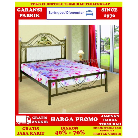 Ranjang Besi Tempat Tidur Dipan Divan Rangka tempa Success Kuda 180