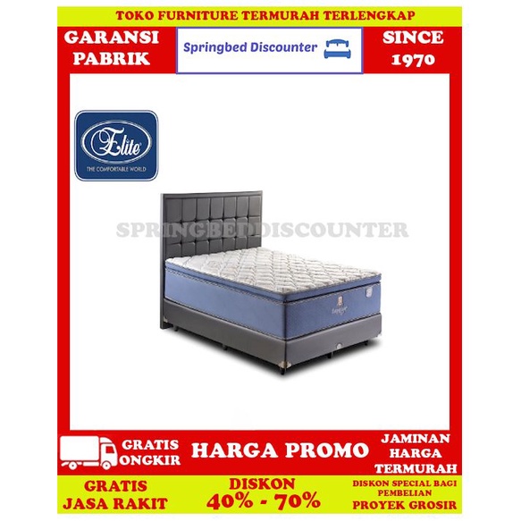 Springbed Spring Bed Kasur Elite Serenity Emporium 100x200 Komplit Set