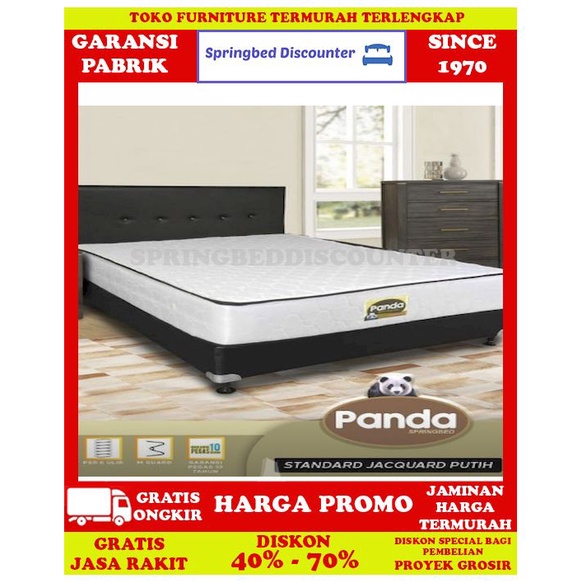Springbed Spring Bed Kasur Javaland Panda Standard Jqd Wh 160x200 Set