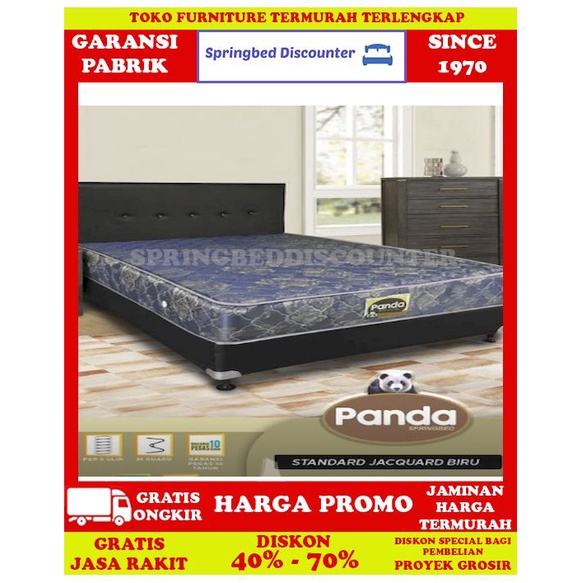 Springbed Spring Bed Javaland Panda Standard jqd Biru 160x200 Kasur Sj