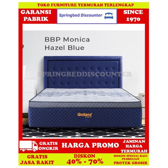 Springbed Spring Bed UNILAND BEAUTY BED ptop HB MONICA 160x200 Set