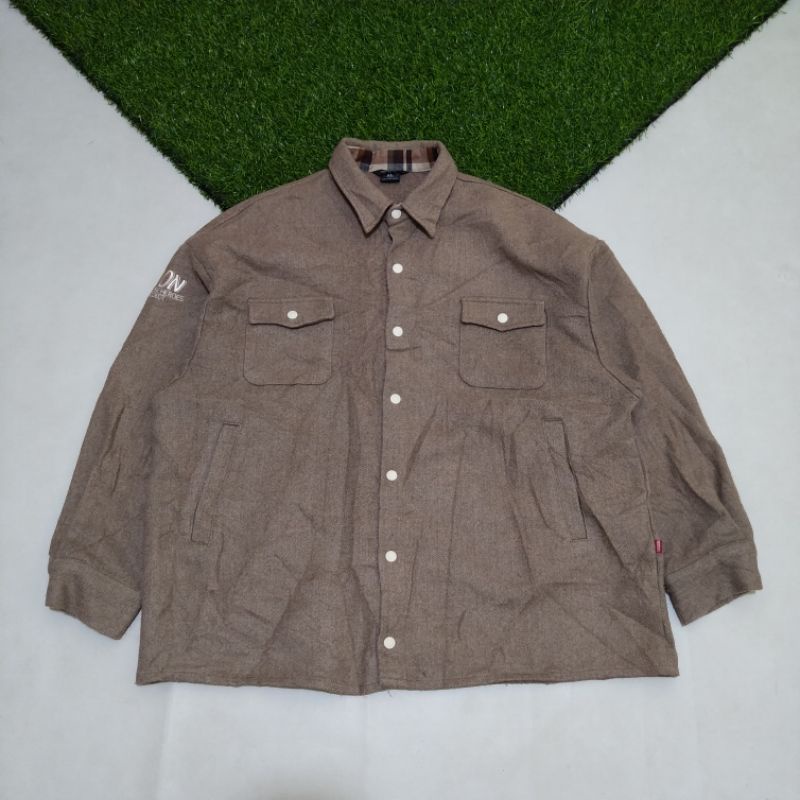 outer 4 pocket wool brown jaket by wv project second bekas original branded casual vintage