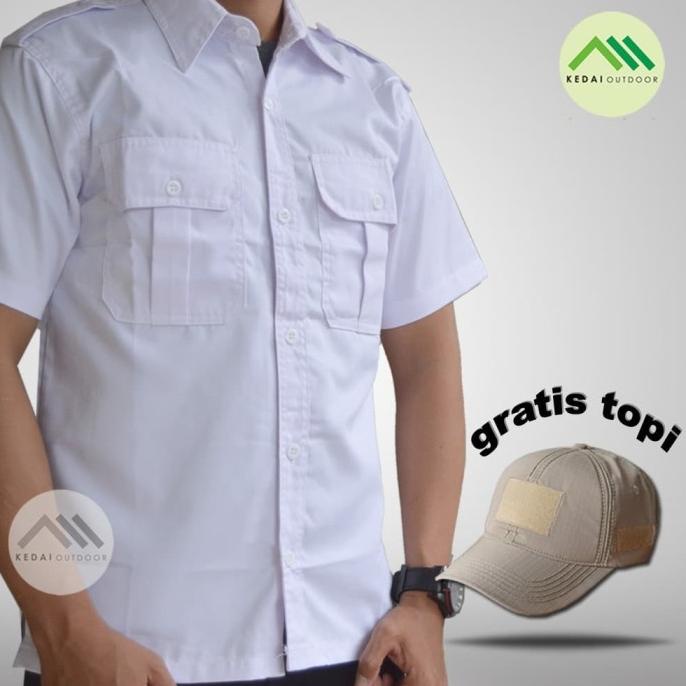 Kemeja Kerja Putih Pendek - Kemeja Lengan Pendek Pria - Kemeja PNS