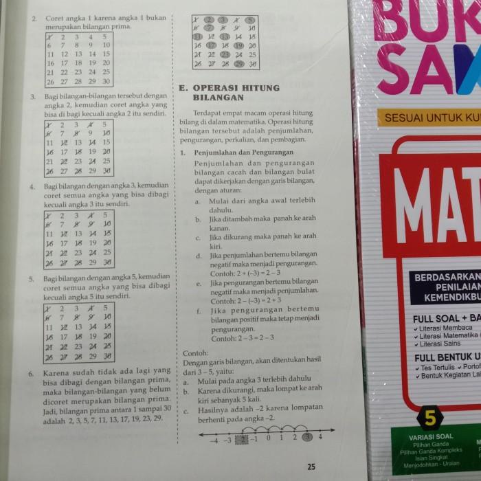 

BUKU SOAL LATIHAN BUKU SAKTI MATEMATIKA KELAS 4 5 6 SD Best Seller