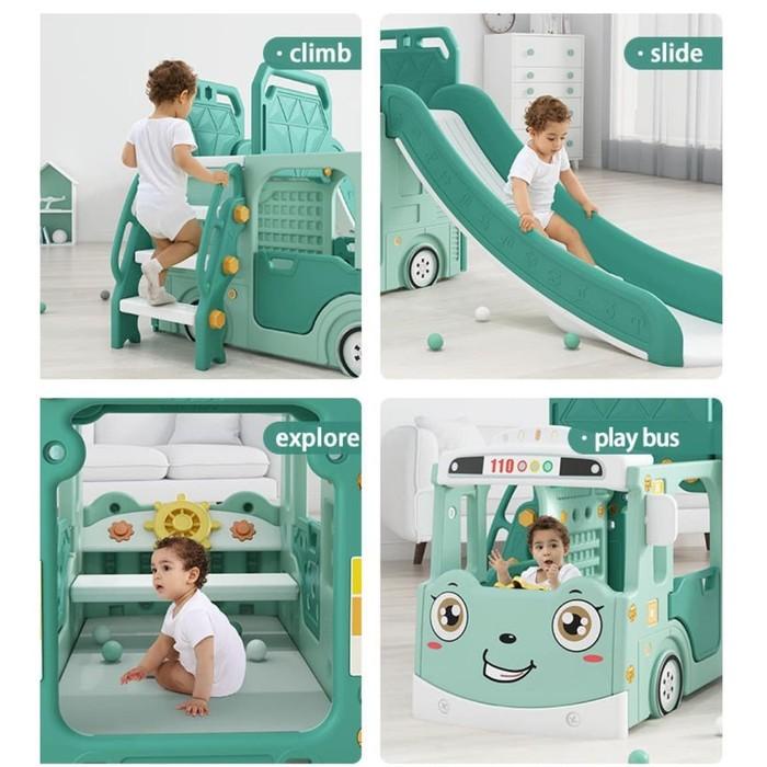 Mainan Anak Tayo Bus Slide Swing Perosotan Little Pumpkins Toys