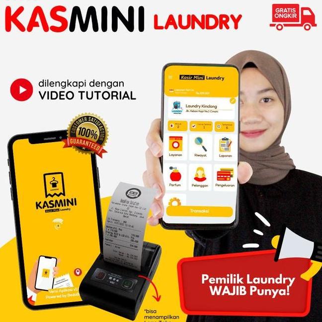 Aplikasi Kasir Android Pencetak Struk Laundry - Kasmini Laundry