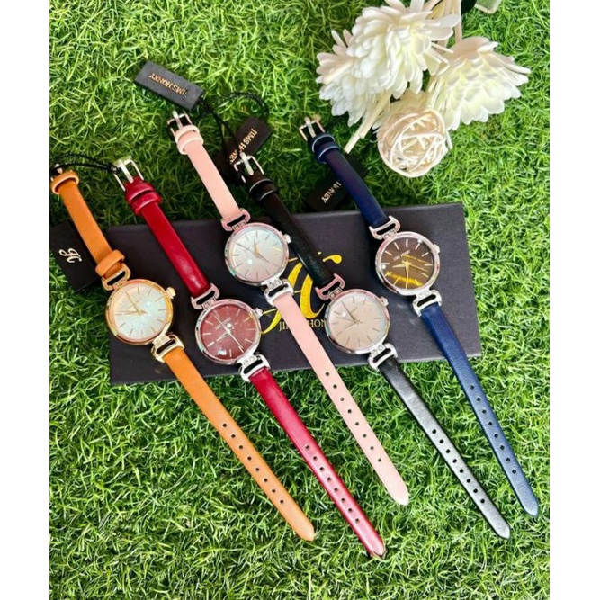 JHW 23 jims honey jam tangan kulit wanita kecil import