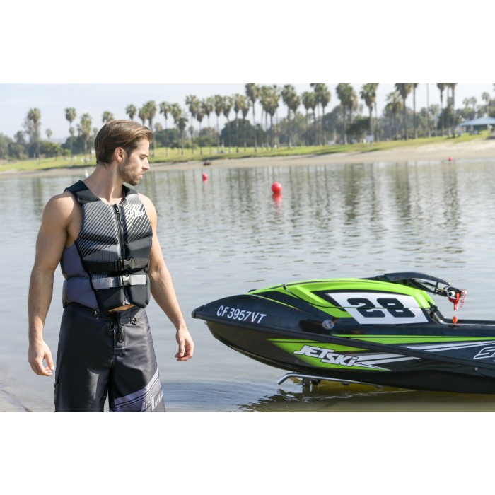 Best Seller Jettribe Black Pivot Wake Vest - Jetski Vest - Pelampung Jetski