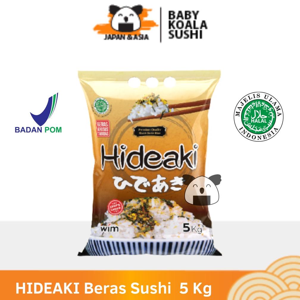 

HIDEAKI Beras Sushi Premium 5 Kg Japonica Rice for Kimbab Best Seller