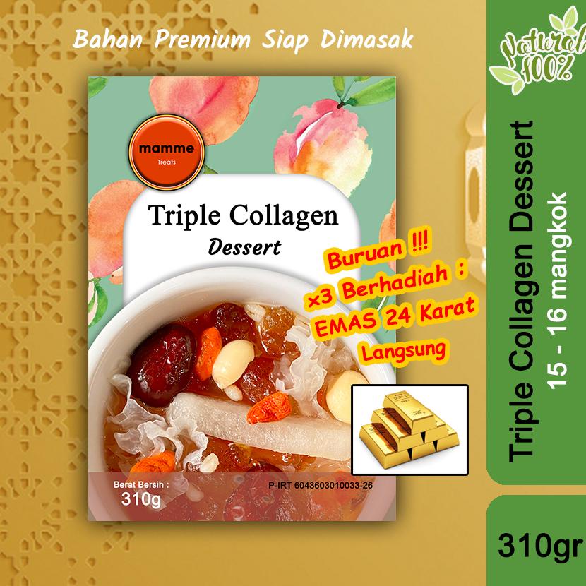 

Mamme - Paket Triple Collagen Dessert Komplit (10-11cups 310gr) Peach Gum + Snow Bird Nest + Honey Locust TC-M Best Seller