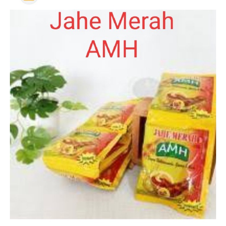 

jahe merah mix instan AMH amanah 1 renceng 10 saset instan