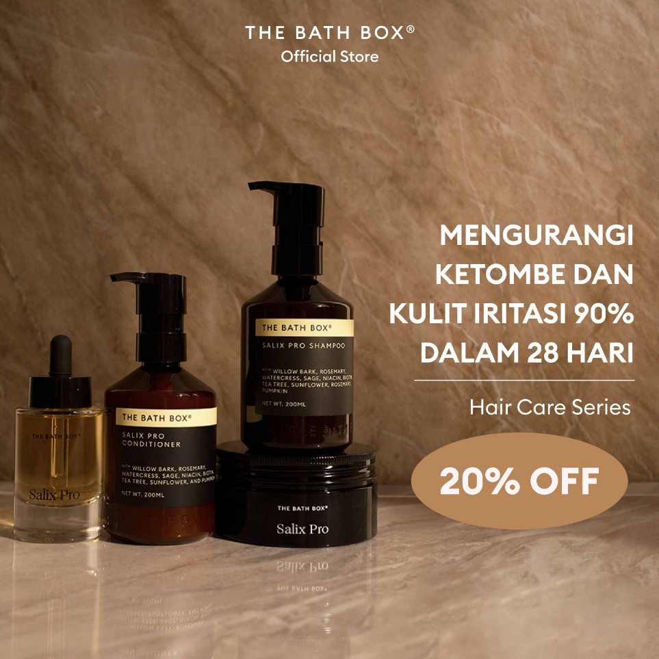 [KODE QWADT] THE BATH BOX - Salix Pro Haircare (Rambut Berketombe, Rambut Berminyak, Kulit Kepala Ir