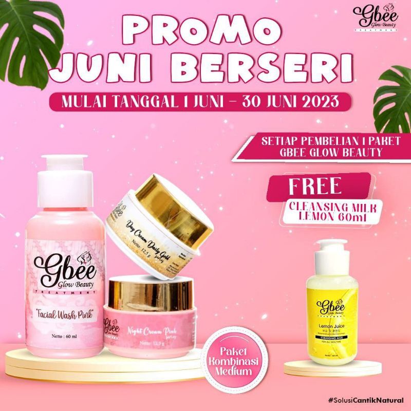 [Miffglow] Gbee Glow Beauty treatment paket kinclong small paket kinclong medium paket gold