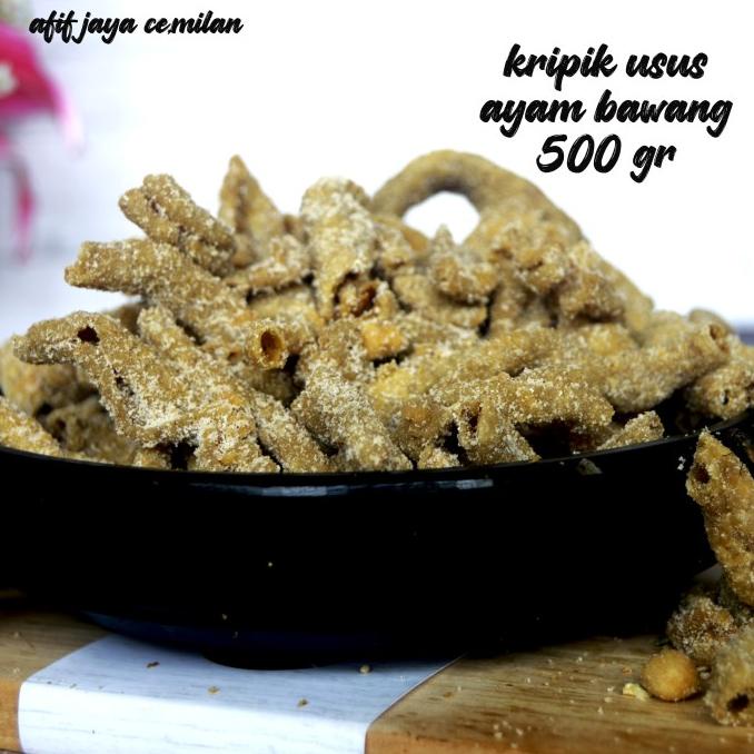 

kripik usus ayam bawang 500 gram afif jaya cemilan LUB