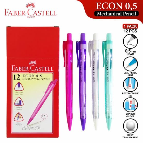 

FABER CASTELL PENSIL MEKANIK ECON 05 MECHANICAL PENCIL