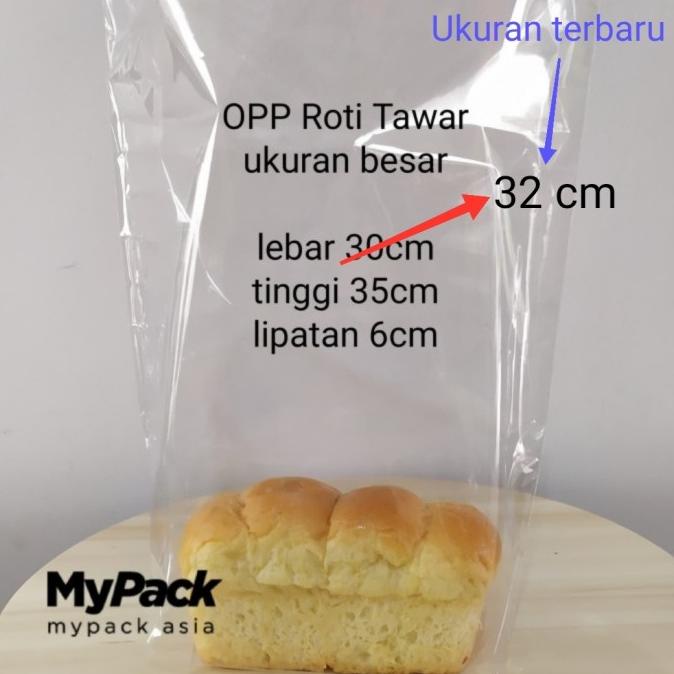 Aksesoris Dapur Plastik Opp Roti Tawar Besar (L.30 X T.35 X Lipatan 6Cm) Limited Edition