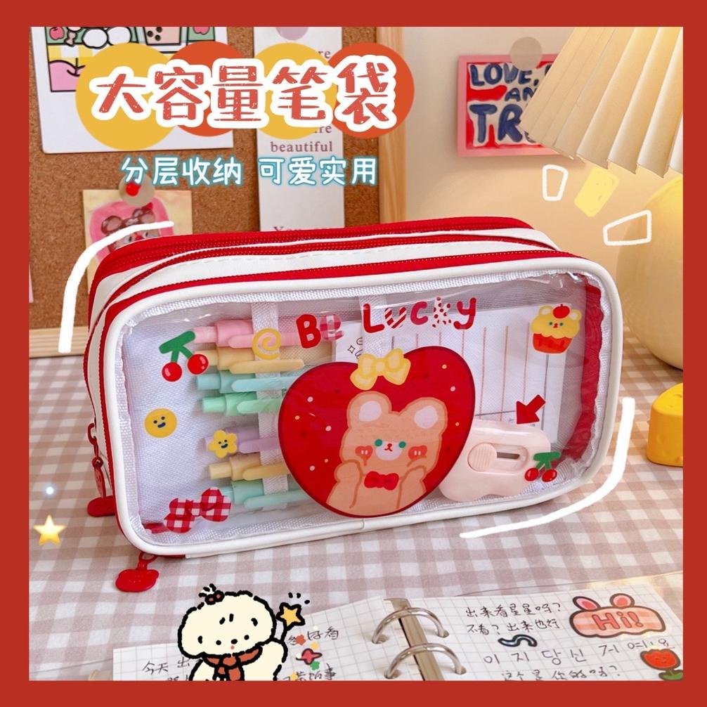 

Terbaik! (SOPHIAMART7) TEMPAT PENSIL AESTHETIC TRANSPARANT MOTIF KARTUN JEPANG BEAR BUNNY/ PENCIL CASE AESTHETIC/ KOTAK PENSIL / DOMPET SERBAGUNA AESTHETIC ,,