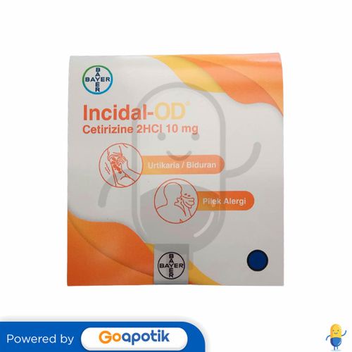 INCIDAL-OD 10 MG STRIP 4 KAPSUL